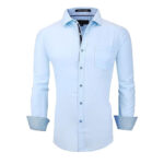 Mens Shirts Long Sleeve Wrinkle