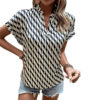 Graphic Print Blouse Tops - Image 3