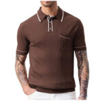 Casual Pullover Golf Shirt with Pockets