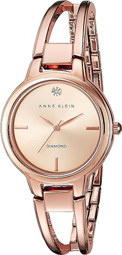 Anne Klein Women’s Genuine Diamond Dial Bangle Watch